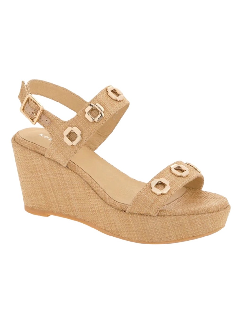 Koko+Palenki Echo Raffia Wedge sandals size 8